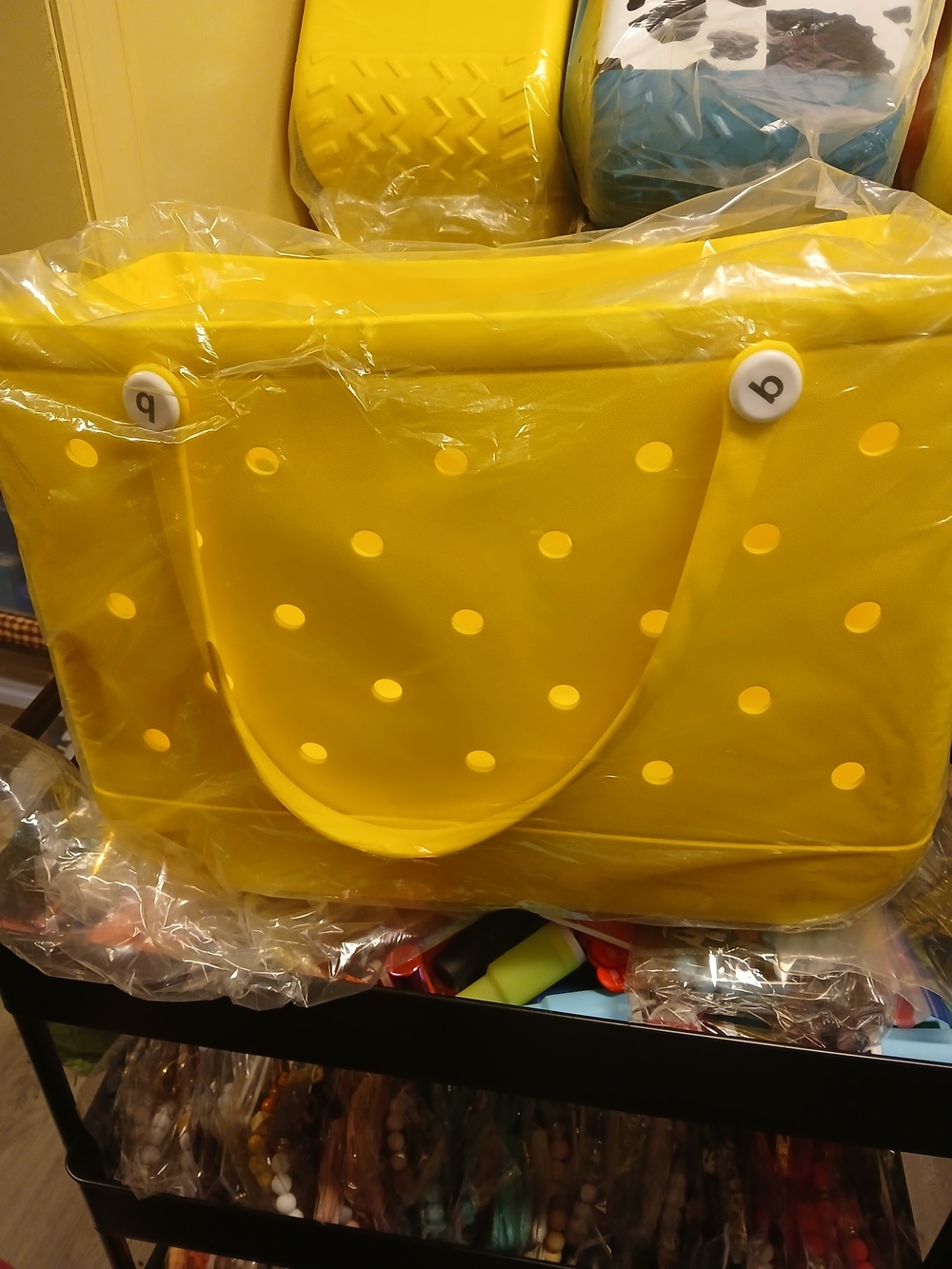 LARGE Yellow Bogg LIKE BAG